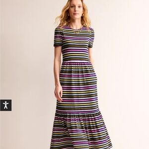 Boden Emma Jersey Tiered Dress
